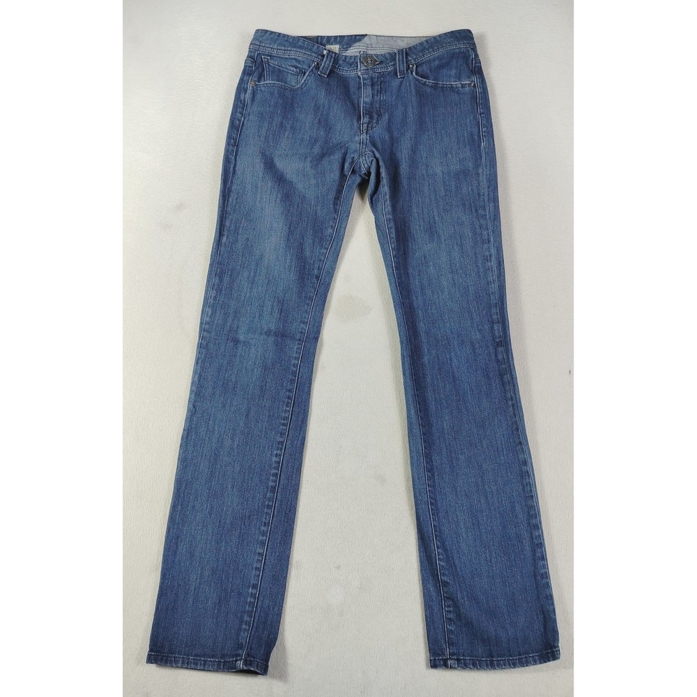 Volcom Vorta Jeans Mens 32 Blue Slim Fit Straight Denim Skater Grunge Skatelife